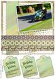 Motorbike Racing 8x8inch Card Front