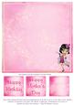 Flappa & Flowers in Pink 8x8inch Insert