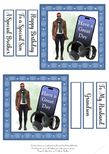 Ethnic Male - The Modern Man Card Toppers #1