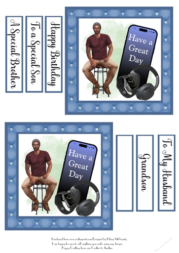 Ethnic Male - The Modern Man Card Toppers - #4