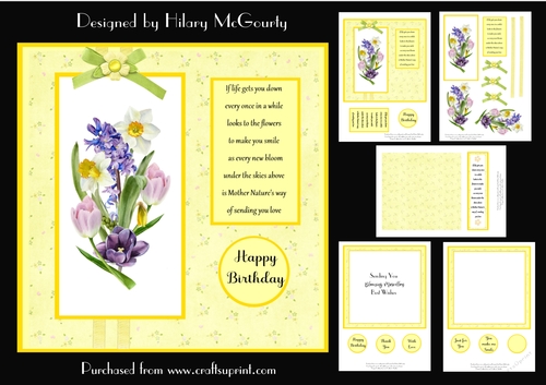 Springtime Flowers Mini Kit and Bookmark