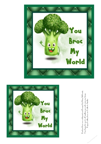You Broc my World - Broccoli card