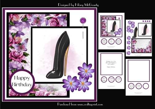 Perfume Bottle Birthday Card #4