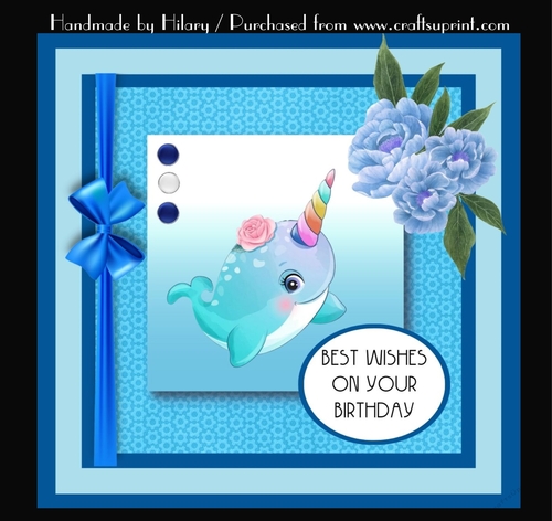 7 Inch Square Card Mini Kit -  Cute Little Nahwahl