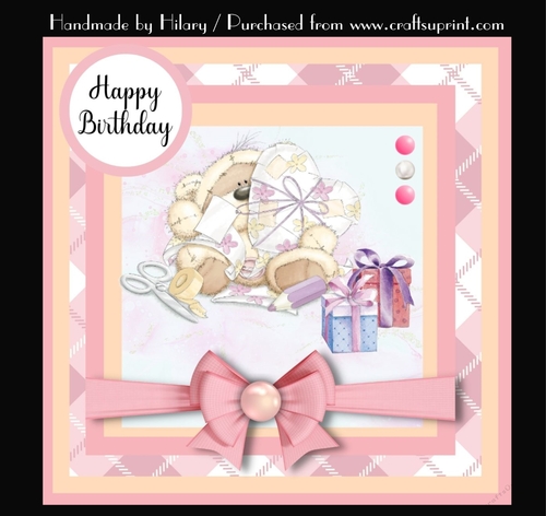7 Inch Square Card Mini Kit -  Fizzy Moon Wrapping Presents