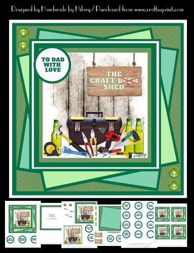 7 inch mini-kit birthday card - DIY Shed