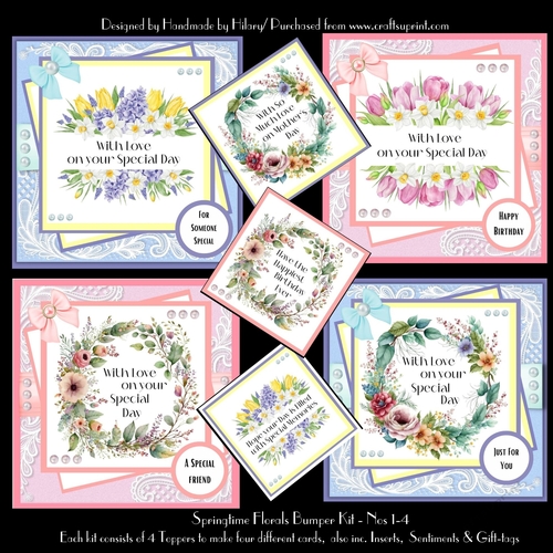 Springtime Florals Bumper Kit - incl. Kit #1-4