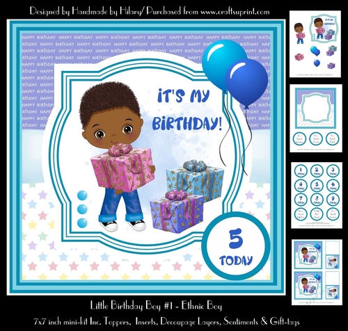 Little Birthday Boy #1 - Ethnic Boy 