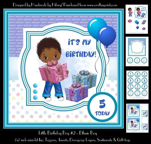 Little Birthday Boy #2 - Ethnic Boy 