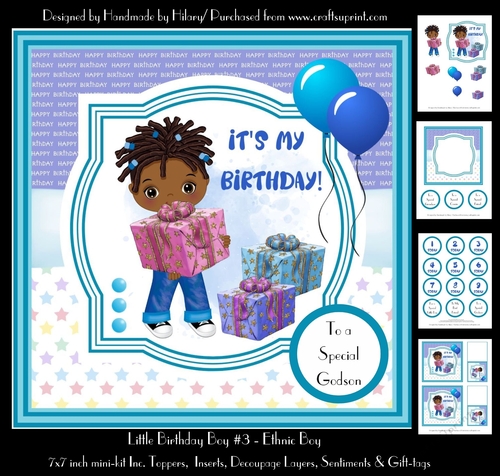 Little Birthday Boy #3 - Ethnic Boy 