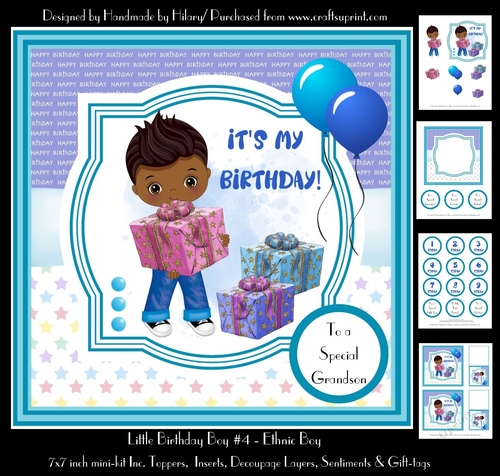 Little Birthday Boy #4 - Ethnic Boy 