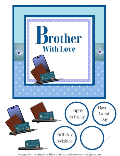Brother Quick Card (7x7 inch square)