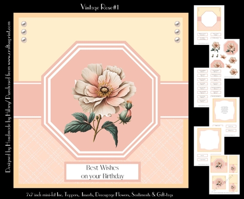 Vintage Wild Rose 