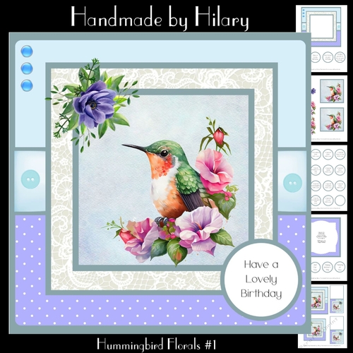 Hummingbird Florals #1