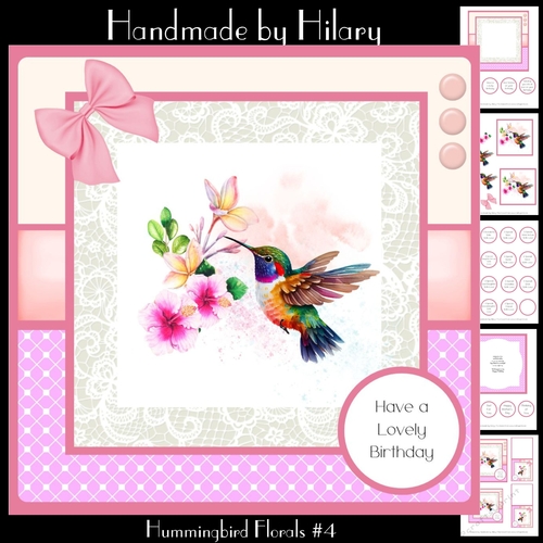 Hummingbird Florals #4