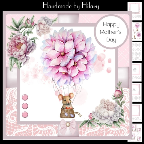 Up Up and Away (7x7 inch square card kit)