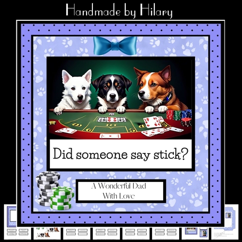 Poker Faced (7x7 inch square card kit)