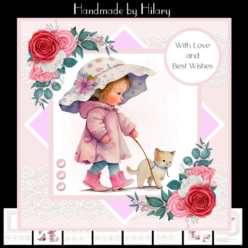 Lets Go Walkies #1 (7x7 inch square card kit)