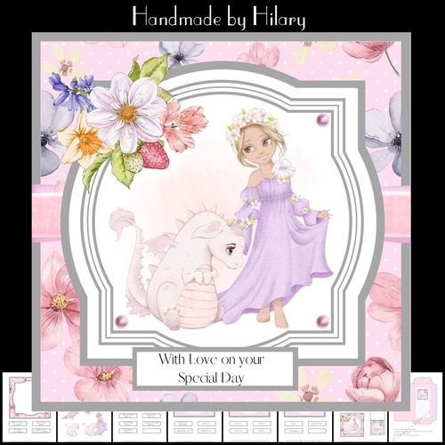 Dragon Princess (7x7 inch square card kit)