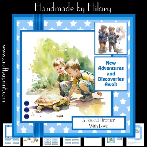 Discover Adventures (7x7 inch square card kit)