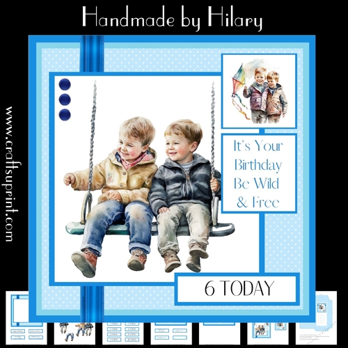 Flying High (7x7 inch square card kit)