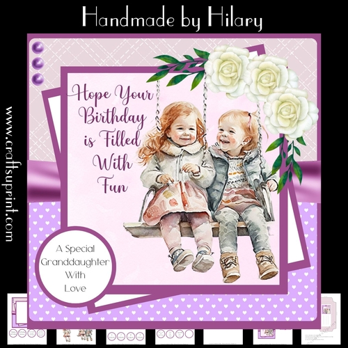 Filled with Fun (7x7 inch square card kit)