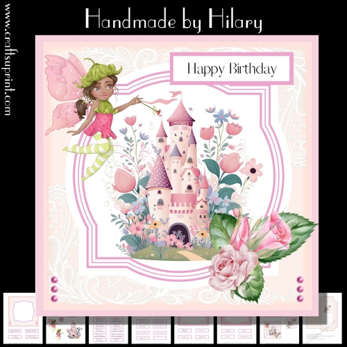 Fairy Castle #4 - Ethnic Fairy (7x7 inch square card kit)