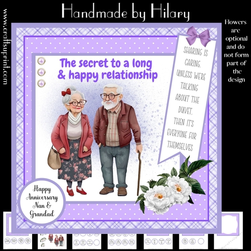 Long and Happy Relationship #5 (7x7 inch square card kit)