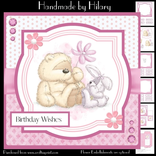 Beary Good Friends (7x7 inch square card kit)