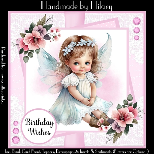 Angel Eyes #3 (7x7 Inch Square Card Kit)