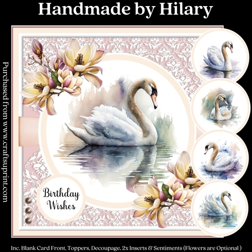 Magnolia Swan (7x7 inch square card kit)