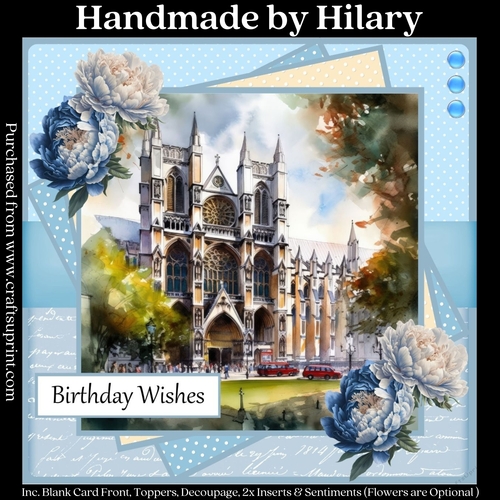 London Scenes - Westminster Abbey (7x7 inch square card kit)