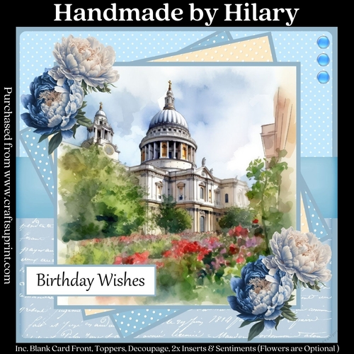 London Scenes - St Pauls Cathedral (7x7 inch square card kit)