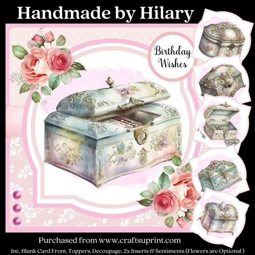 The Exquisite Jewellery Box (inc. six toppers) - 7x7 inch square card kit