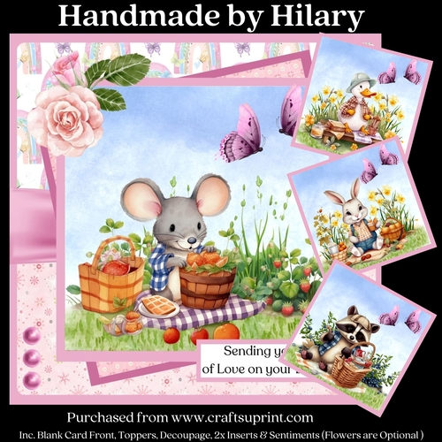 Picnic Time - Inc. 4 Toppers (7x7 inch)