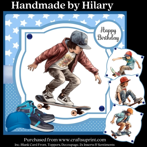 The Skateboard Kid - Inc. 4 Toppers