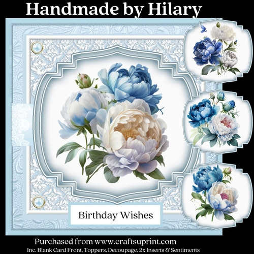 Blue Peony Sprays