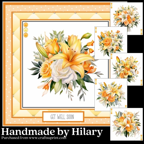 Orange Lilies and Roses