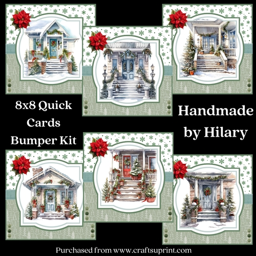 Christmas Porches 8x8 Inch Quick Cards Bumper Kit 