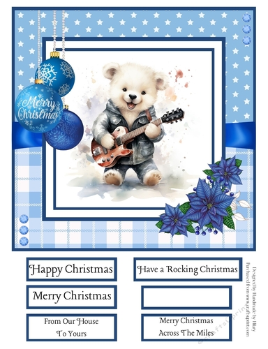 Rocking Polar Bears 8x8 Quick Card #1