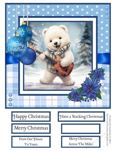 Rocking Polar Bears 8x8 Quick Card #3