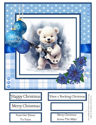 Rocking Polar Bears 8x8 Quick Card #4