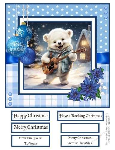 Rocking Polar Bears 8x8 Quick Card #5
