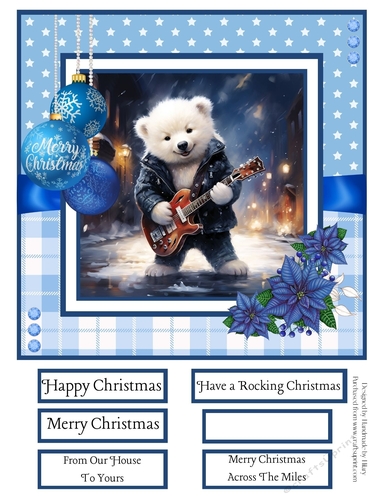 Rocking Polar Bears 8x8 Quick Card #6