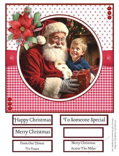 Santa Visits #1 8x8 Quick Card #1