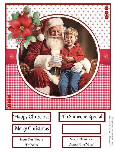 Santa Visits #1 8x8 Quick Card #4