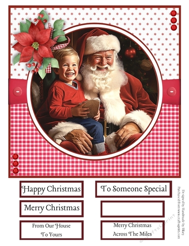 Santa Visits #1 8x8 Quick Card #5