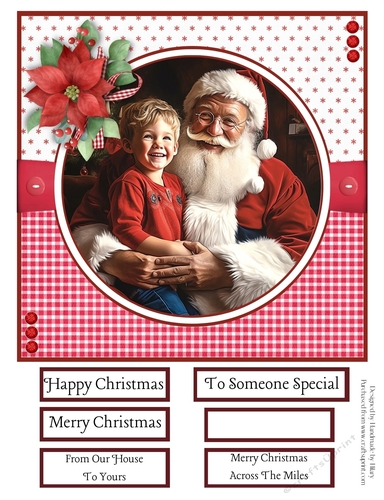 Santa Visits #1 8x8 Quick Card #6