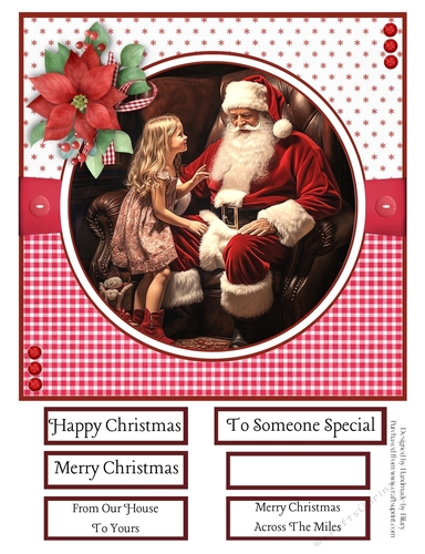 Santa Visits #2 8x8 Quick Card #1