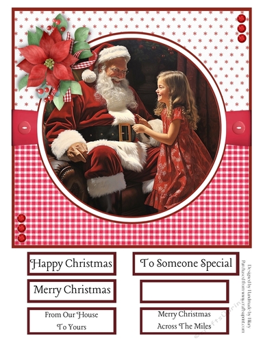 Santa Visits #2 8x8 Quick Card #4